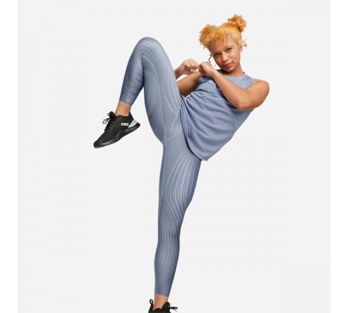 4t Puma 523139-18 7/8 High Waist Flawless Sculpt Training Leggings Women - blue-sky